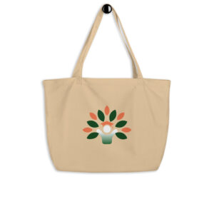 Large organic tote bag