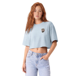 Women’s garment dye cropped tee